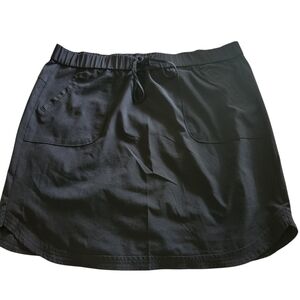 Lee Active Performance Lightweight Athletic Material  Black Skirt Sz 18